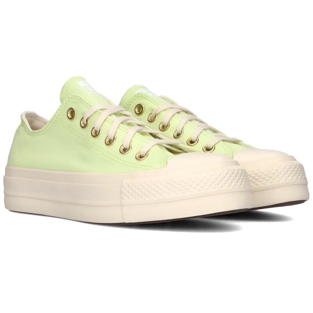 Converse Unisex Chuck Taylor All Star Lift Platform Low Top in Citron Size 7 - Picture 3 of 8